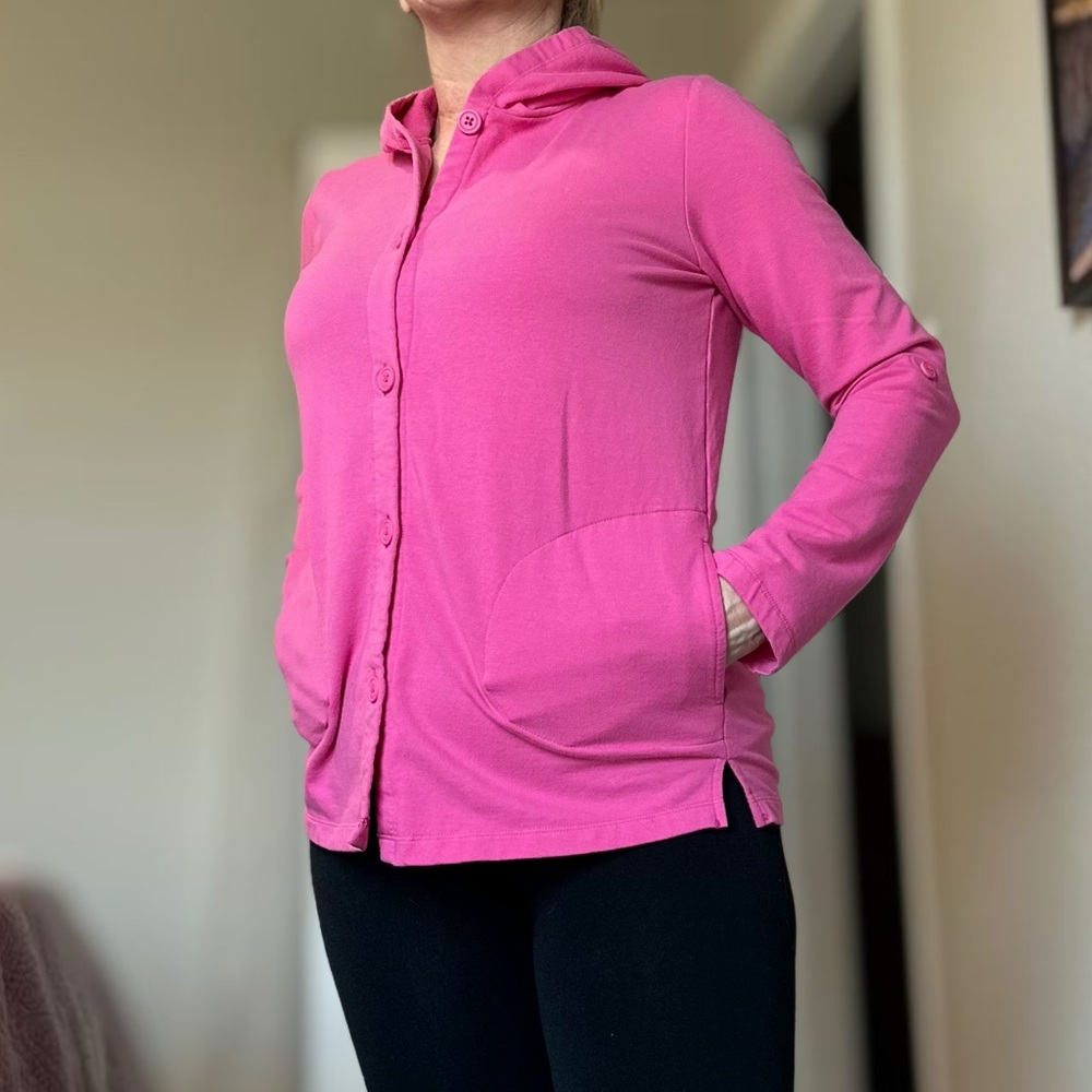 Denim&Co Pink Hooded Jacket